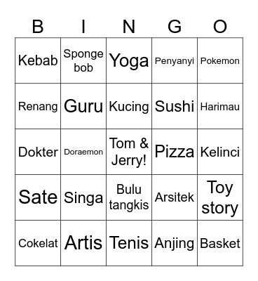 Jiheoneiy Bingo Card