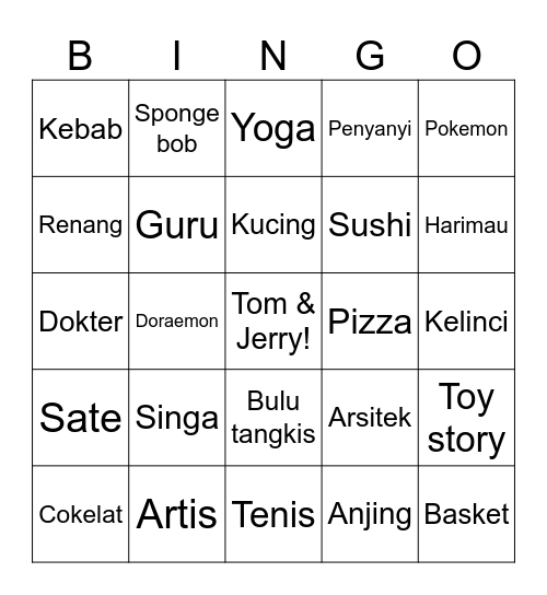 Jiheoneiy Bingo Card