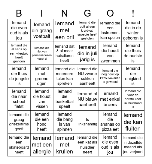 KENNISMAKEN! Bingo Card
