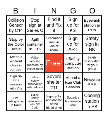 MESH WEEK BINGO Card
