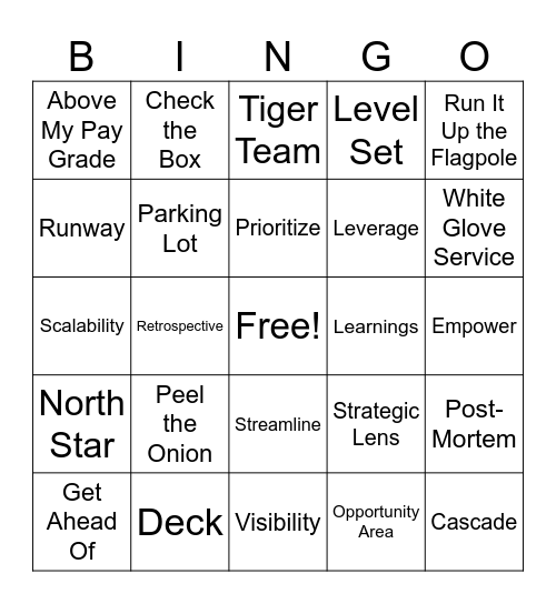Summertime Bingo Card