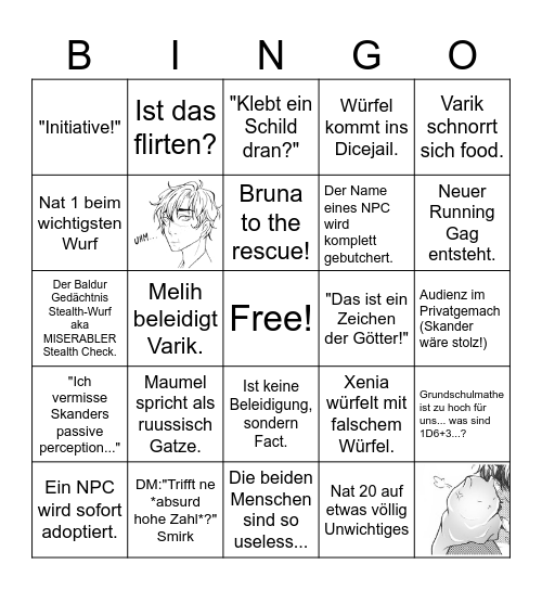 Genesis Odem ALPHAAAAA Bingo Card