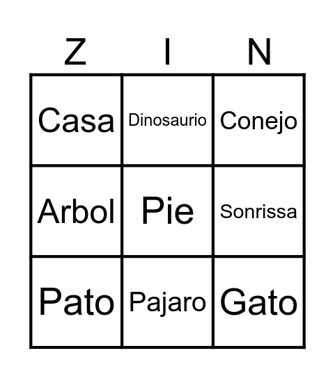 Brother Adam Zingo Board Bingo Card