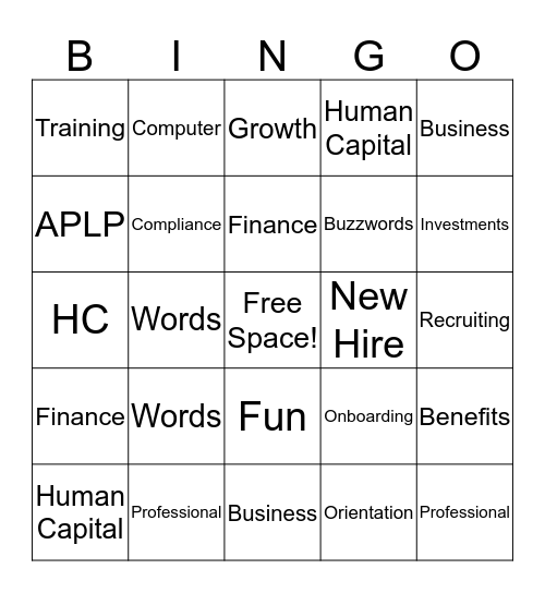 Artisan Bingo Card