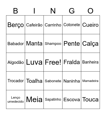 Bingo do José Bingo Card