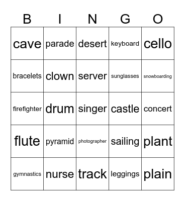 Look4 review U1-U6 Bingo Card