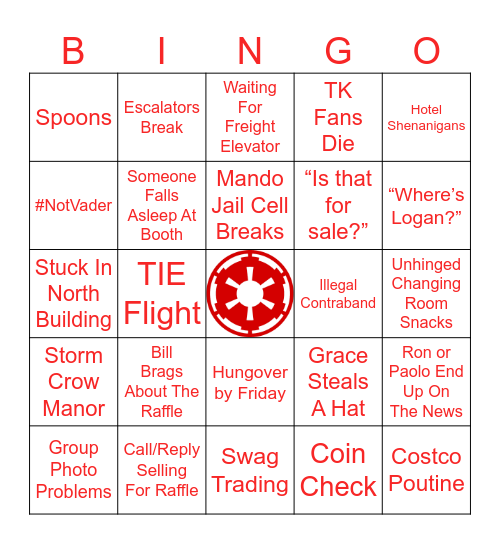Fan Expo 2026 Bingo Card