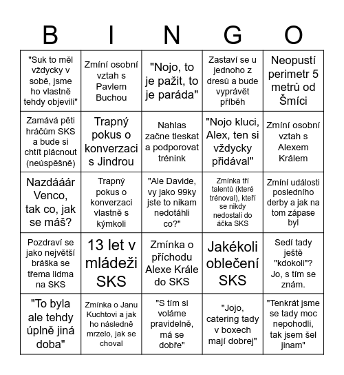 MÍRA JÍRA - EDEN 2026 Bingo Card