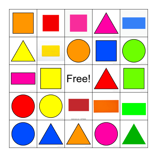 Figuras Geométricas Bingo Card