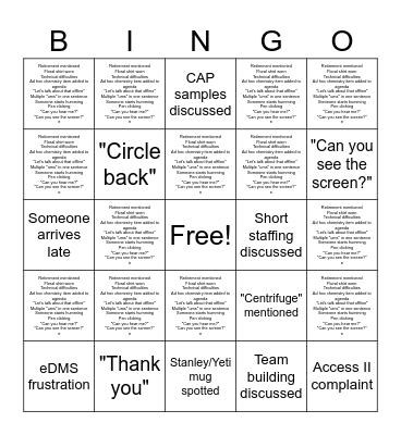 Bingo Card