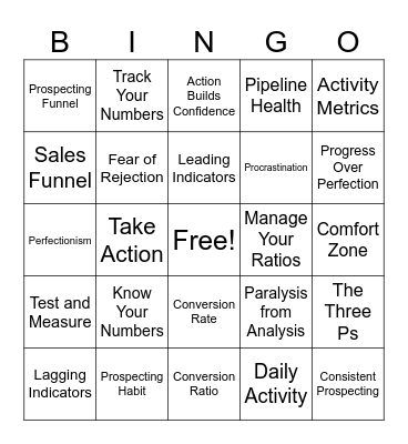 Fanatical Prospecting (Chs. 6 & 7) Bingo Card