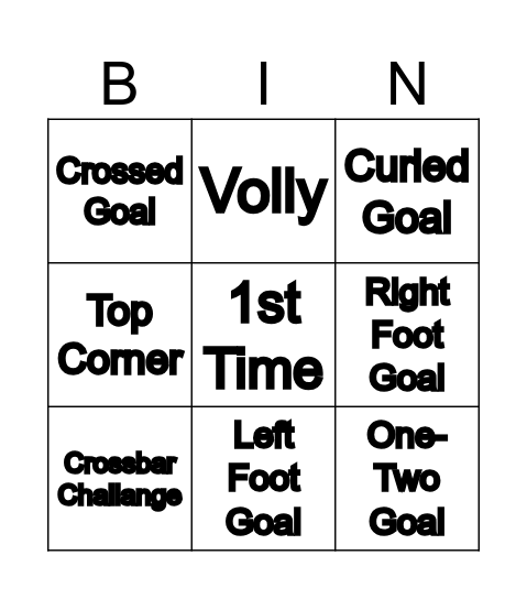Berry Boys Bingo Card