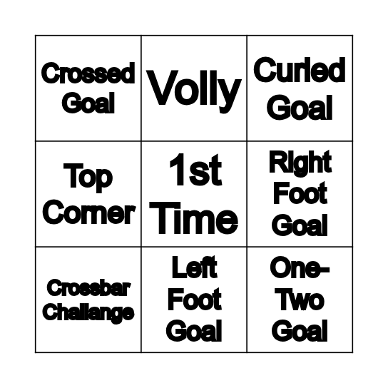 Berry Boys Bingo Card