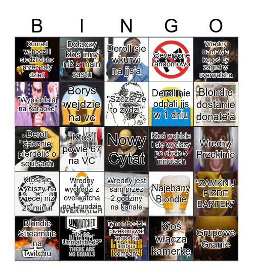 Bingo Kąciku Marzyciela (Original Idea: Alti) Bingo Card