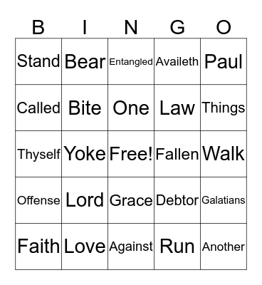 Play Bingo Card