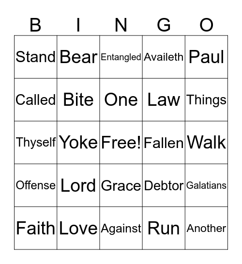 Play Bingo Card