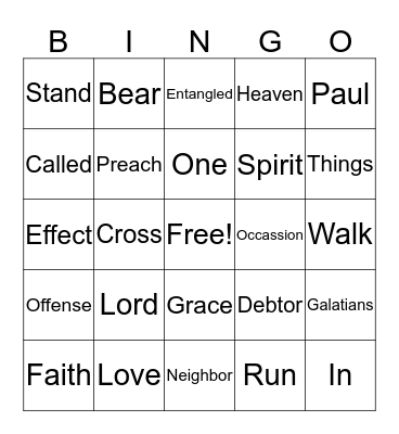 Play Bingo Card