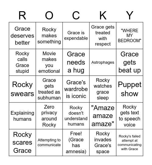 PHM Bingo Card