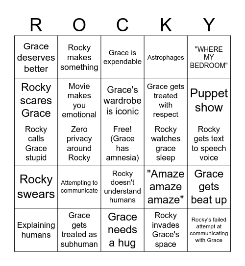 PHM Bingo Card