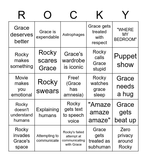 PHM Bingo Card