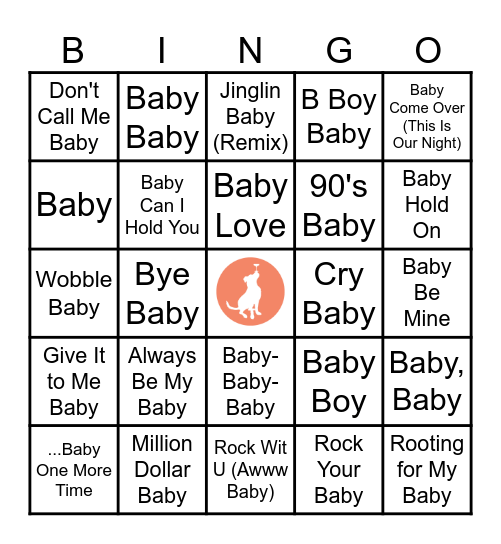 BABY BABY BINGO Card