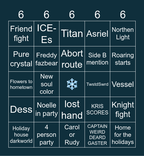 CHAPTER 6 BINGO Card