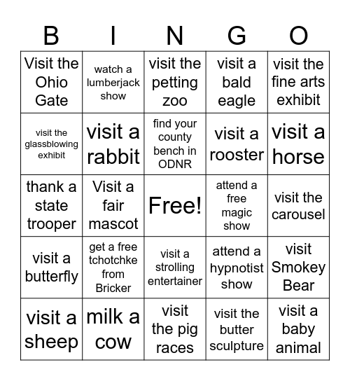 OPUS BINGO CHALLENGE Bingo Card