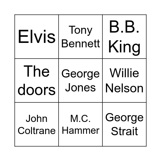 Mingo Bingo Card