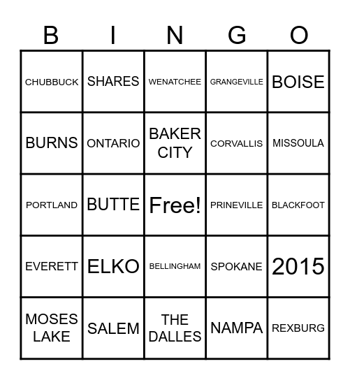 NORCO - ESOP BINGO Card