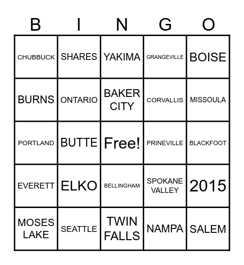 NORCO - ESOP BINGO Card
