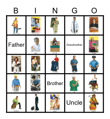 Occupation Bingo Card
