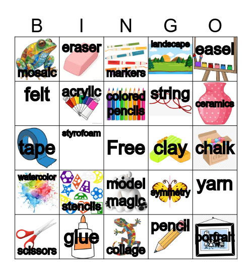 Art Bingo Card