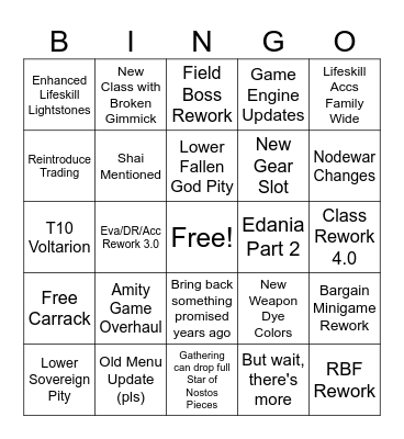 Heidel Ball 2026 Bingo Card