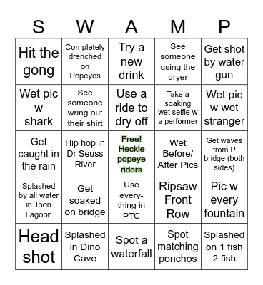 GET OUTTA MY.... Bingo Card