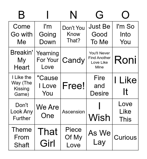 Let The Intros Play Bingo Card