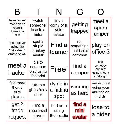 When's the next update thats a mystery 2 Bingo Card
