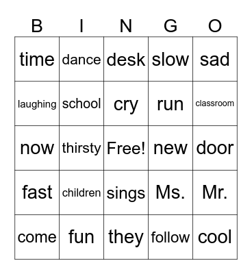 Review Bingo Card