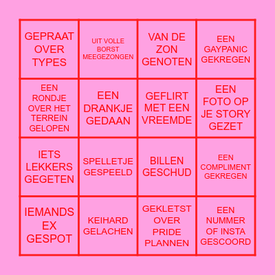 JANEY'S BINGO Card