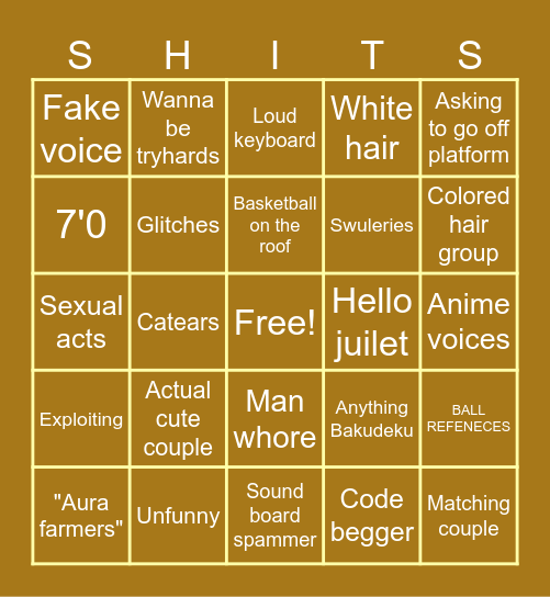 Gakuran Bingo Sheet! Bingo Card