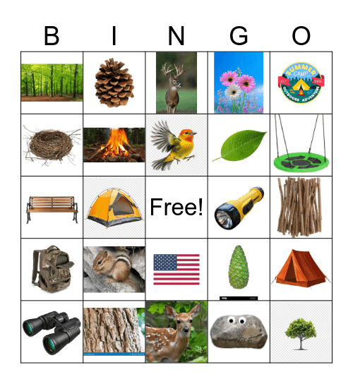 Camp Bingo Card