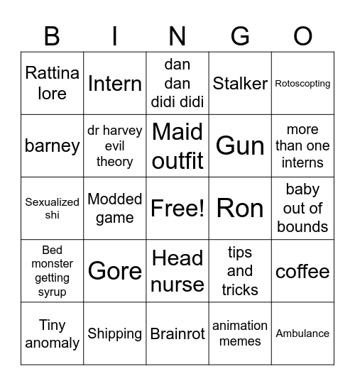 Animal hospital the fhlaflkd;lkafahdsl;f Bingo Card