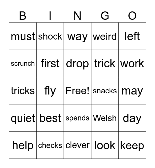 My Mom Has a Big Secret Bingo Card