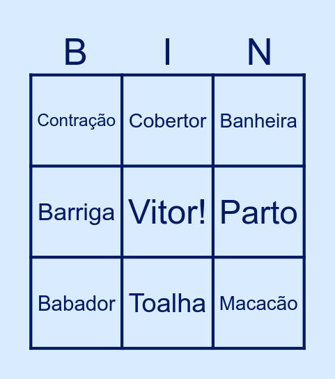 Vitor Bingo Card