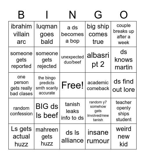 9HA 2026-2027 bingo Card