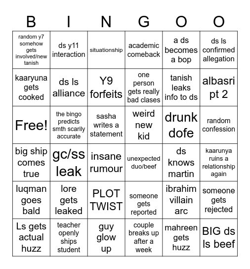 9HA BINGO 2026-2027 Bingo Card