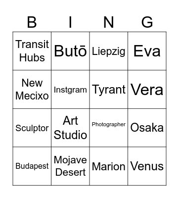 Old Soul Book Discussion Bingo Card
