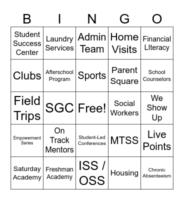 WEAVER | Ready. Set. BinGO Card