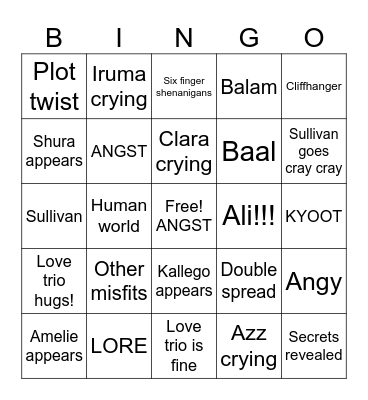 ANSGT Love Trio Bingo! Bingo Card