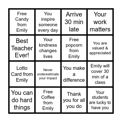 Math/Science Scratch-Off Card Bingo Card