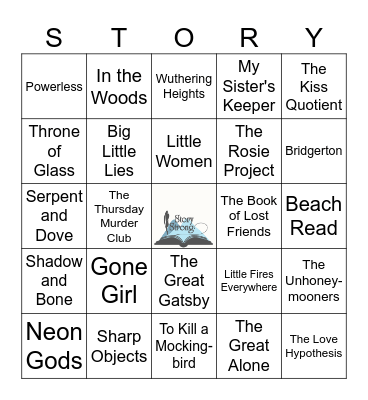 Story Strong's Book Bingo Card